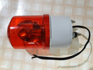 ROTACIONO ALARMNO SVJETLO 230V AC CRVENO