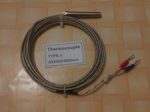 TEMPERATURNA SONDA TIP J fi 6x50mm L=3m 0-600°C