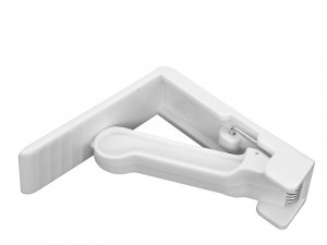 FACKELMANN Držači za stolnjak 4/1 pvc bijeli (14466)