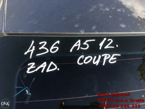 Šajba ZADNJA Audi A5 coupe Sline 2011-2016