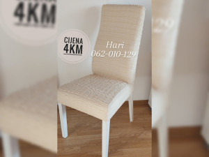 Prekrivaci navlake za stolice elasticne svijetlo bež