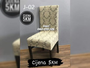 Barok bez elasticne navlake za stolice rastezljive bež