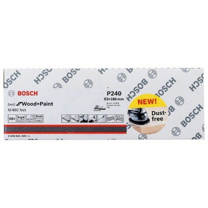 BOSCH Brusna platna 93x186mm granulacija 240 šmirgla