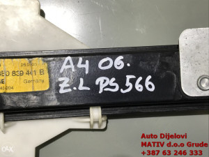 Podizač stakla ZADNJI LIJEVI Audi A4 2006 8E0959801A