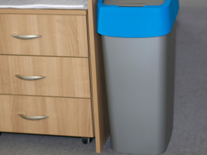 CURVER Kanta za odpatke 50L siva/plava Flip (2172-734)