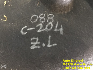 Zaštita obloga točka ZADNJA LIJEVA Mercedes C Klasa 2009