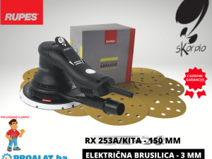 RUPES Električna šlajferica + pribor RX253A/KITA