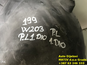 Zaštita obloga točka PREDNJA LIJEVA 1. DIO Mercedes C 2005