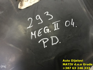 Zaštita obloga točka PREDNJA DESNA Renault Megane 2 2004