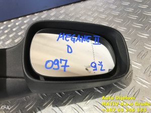 Retrovizor DESNI Renault Megane 2 2002-2009 Crna boja