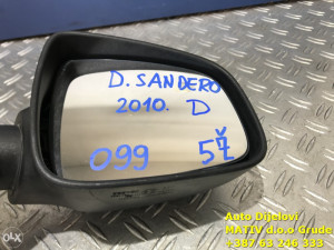 Retrovizor DESNI Dacia Sandero 2008-2012 Crna boja