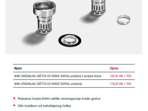 UGRADNJA MAN ZAŠTITE OD KRAĐE GORIVA