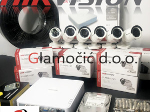 HIKVISION SET SA 6 KAMERA 2.0 MP FULL HD VIDEO NADZOR