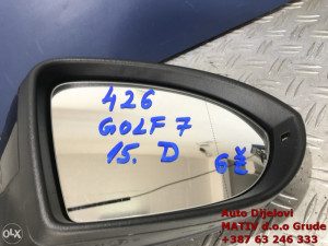 Retrovizor DESNI VW Golf 7 2013-2017 Crna boja