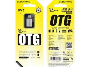 Borofone OTG USB Type C adapter BV3-C-SI