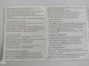 FM transmiter, Bluetooth 5.0, USB, SD, 3.6A USB punjač