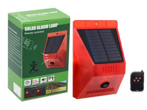 ALARM Solarna Lampa Sa Senzerom