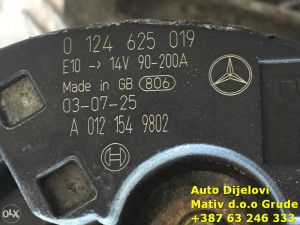 ALTERNATOR Mercedes E 270 CDI W211 2004 A0121549802