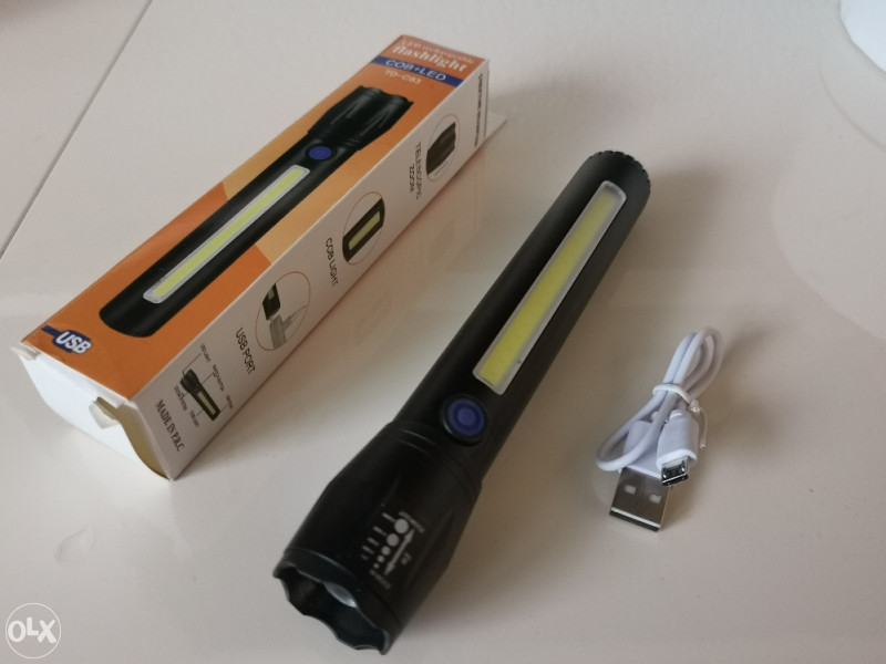 Led baterija / lampa / punjiva 2 komada sa zumom