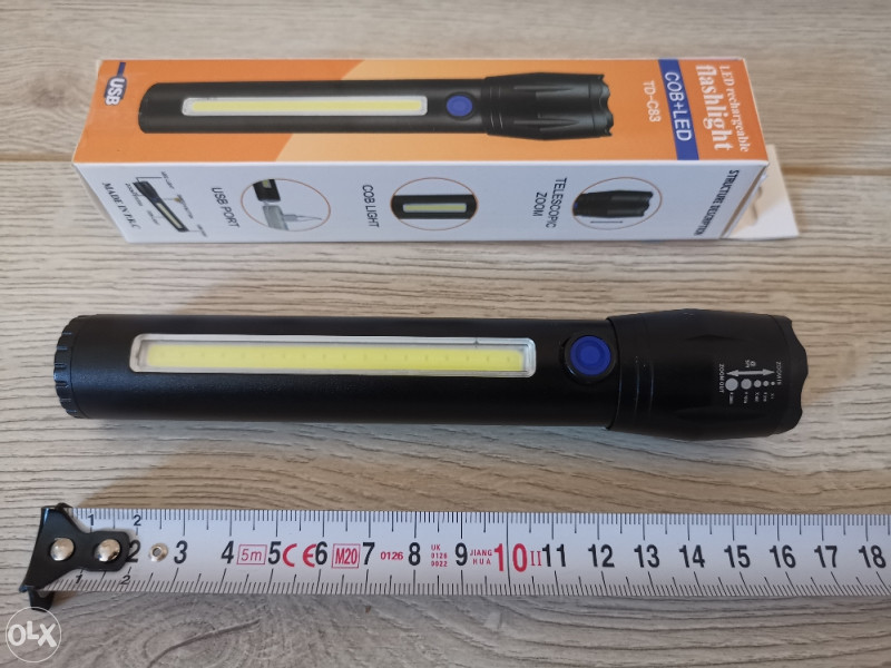 Led baterija / lampa / punjiva 2 komada sa zumom