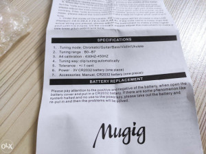Mugig Tuner Guitar Tuner LCD Display Clip on