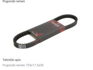Remen 729-17.5-30 kineski i drugi skuteri