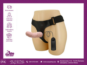 Strap On "Hollow UPH" Vibro 15cm x 5cm | sexyshop.ba