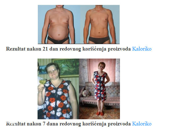 Kaloriko tablete za mršavljenje