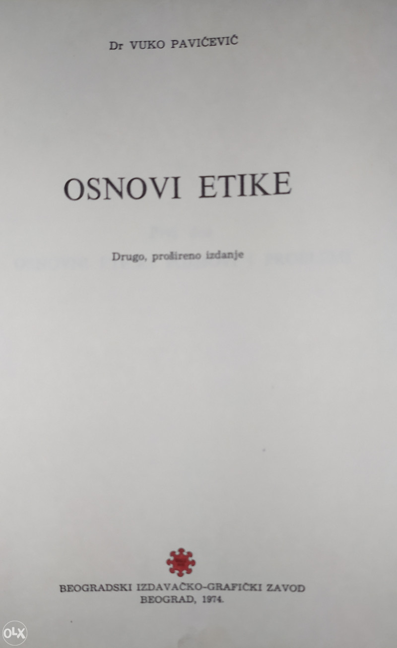 OSNOVI ETIKE- VUKO PAVICEVIC