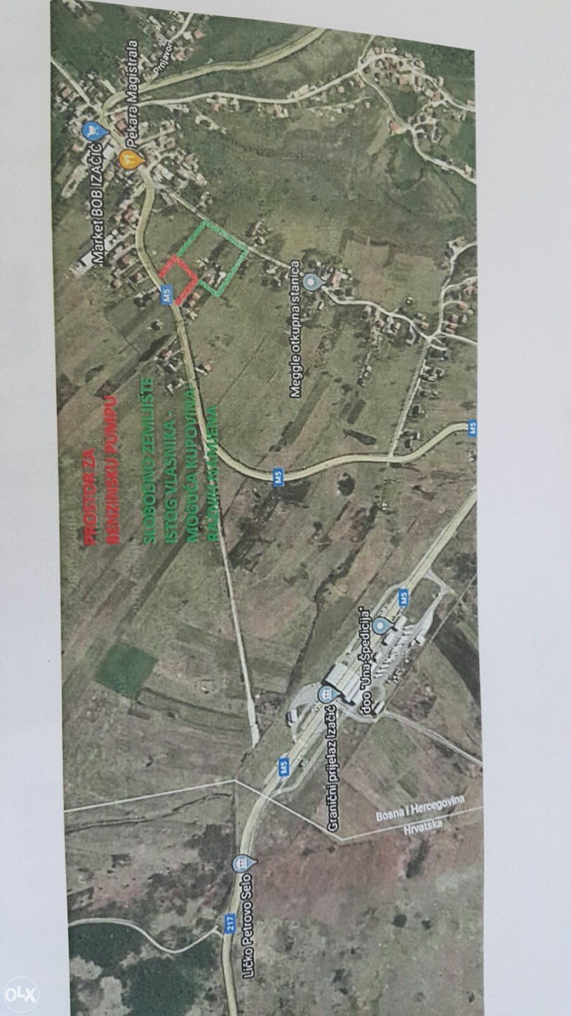 Zemljište za izgradnju objekta+2 stambene kuće GP IZAČIĆ Bihać 3