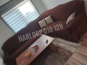 Navlaka za ugaonu seciju tamno smedja prekrivac elastic