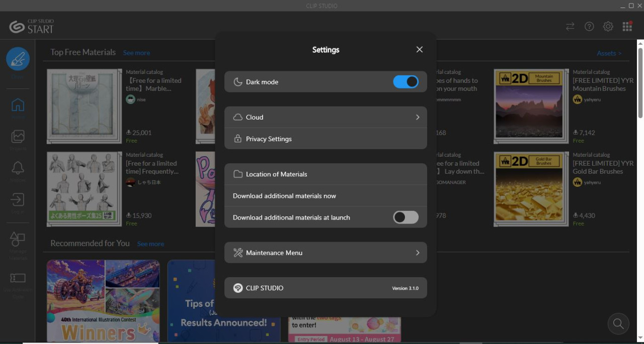 Clip Studio Paint EX 3.1.0