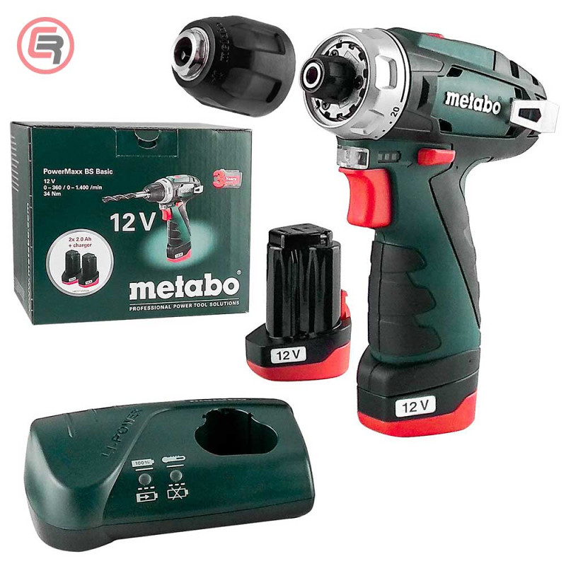 Metabo Odvijač Aku PowerMaxx BS Basic 12V 2xAKU (2,0Ah)