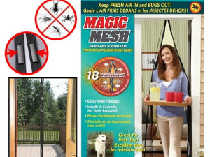 MREZICA KOMARNIK / MAGNETNA MREZA ZAVJESA ZA VRATA 2X1M
