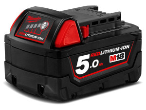 BATERIJA 18V MILWAUKEE LI ION 4.0Ah, 5.0Ah, 6.0Ah