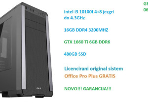 i3 10100f  gamer PC 16GB DDR4 GTX 1660 super