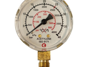 MANOMETAR ACETILEN 0-40 1/4"