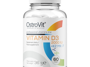 VITAMIN D3 2000 IU sa K2 (MenaQ7)   C   ZINC 60 cap