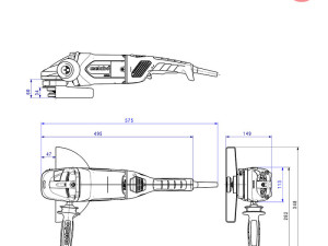 Metabo Brusilica WE 24-230 MVT Kutna 230mm 2.400W