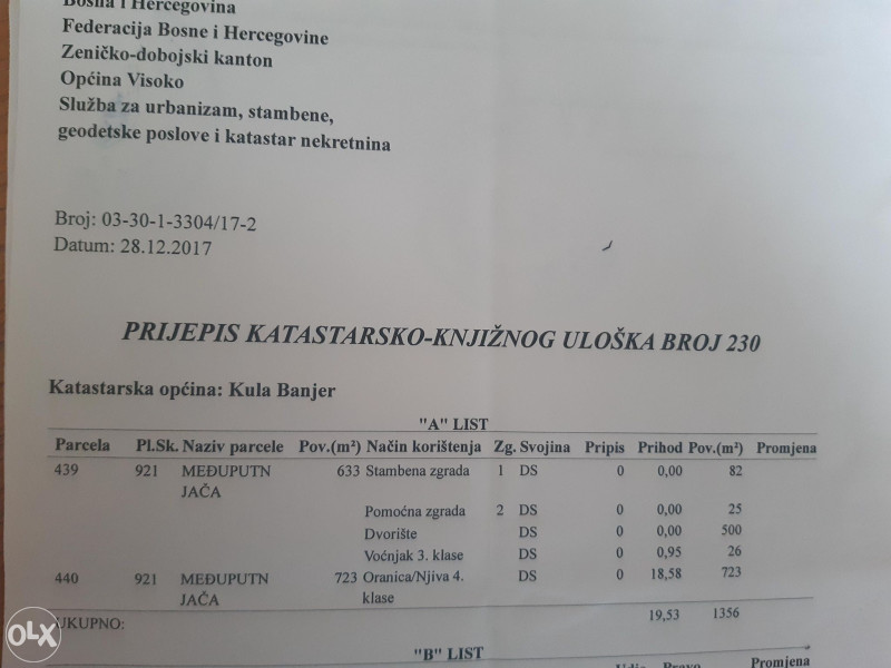 Zemljiste Visoko - Kopači 2