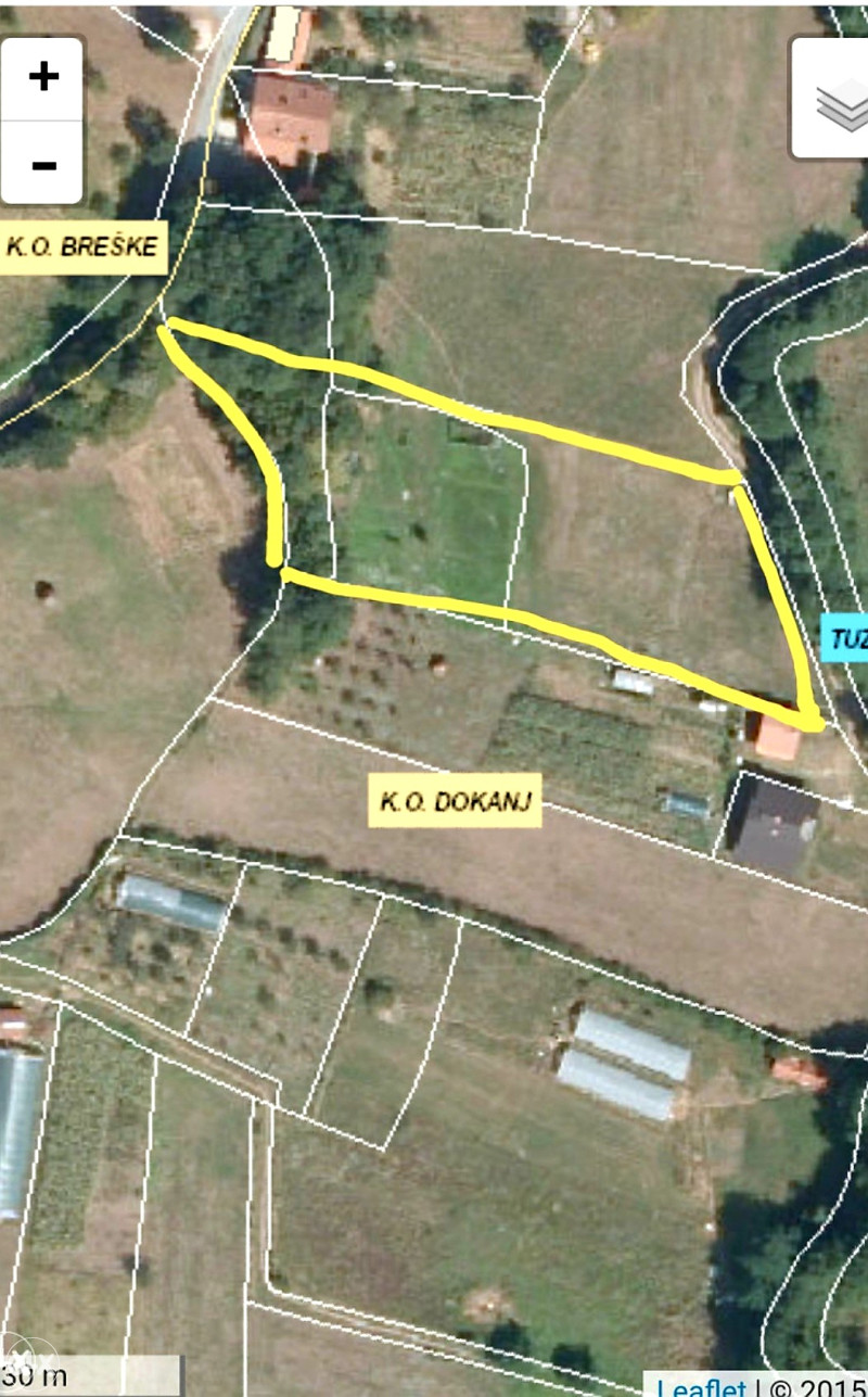 Tuzla - Dokanj Hidani 3 parcele po 29000KM IZVOR I BUNAR 2