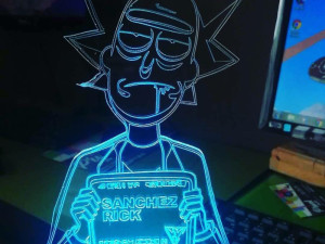 LED lampa Rick and Morty