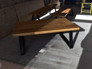 Hrast stol (Drvo & Metal)