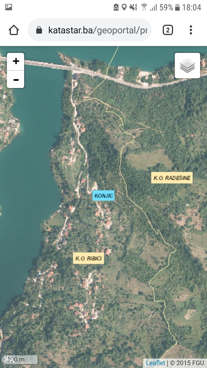 Zemljište jablanicko jezero 2