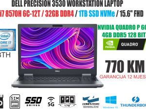 LAPTOP DELL i7 8570H  / 32GB DDR4 / NVIDIA 4GB DDR5 /1TB SSD/15.6