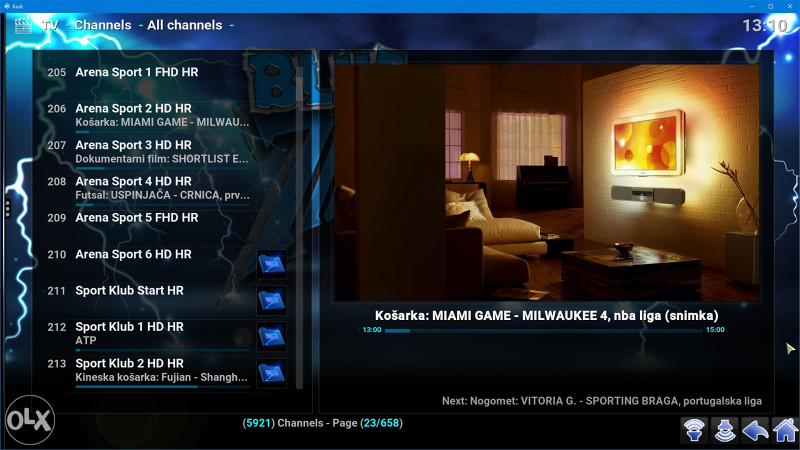 Android TV boks resiver 4GB/32 sport Filmovi Televizija box