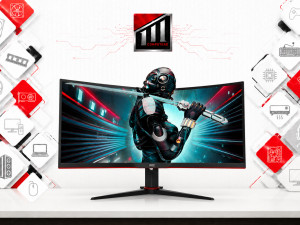 AKCIJA AOC CU34G2X/BK 34" Curved 3440x1440 144Hz 1ms