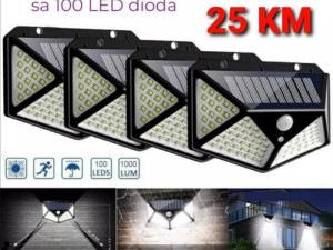 LED SOLARNE LAMPE 4 komada 25KM