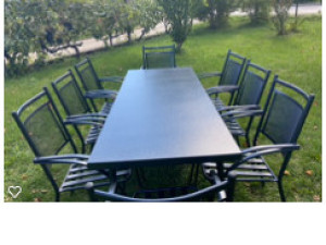 VRTNA GARNITURA 8 STOLICA I STOL, BAŠTU, STOLOVI