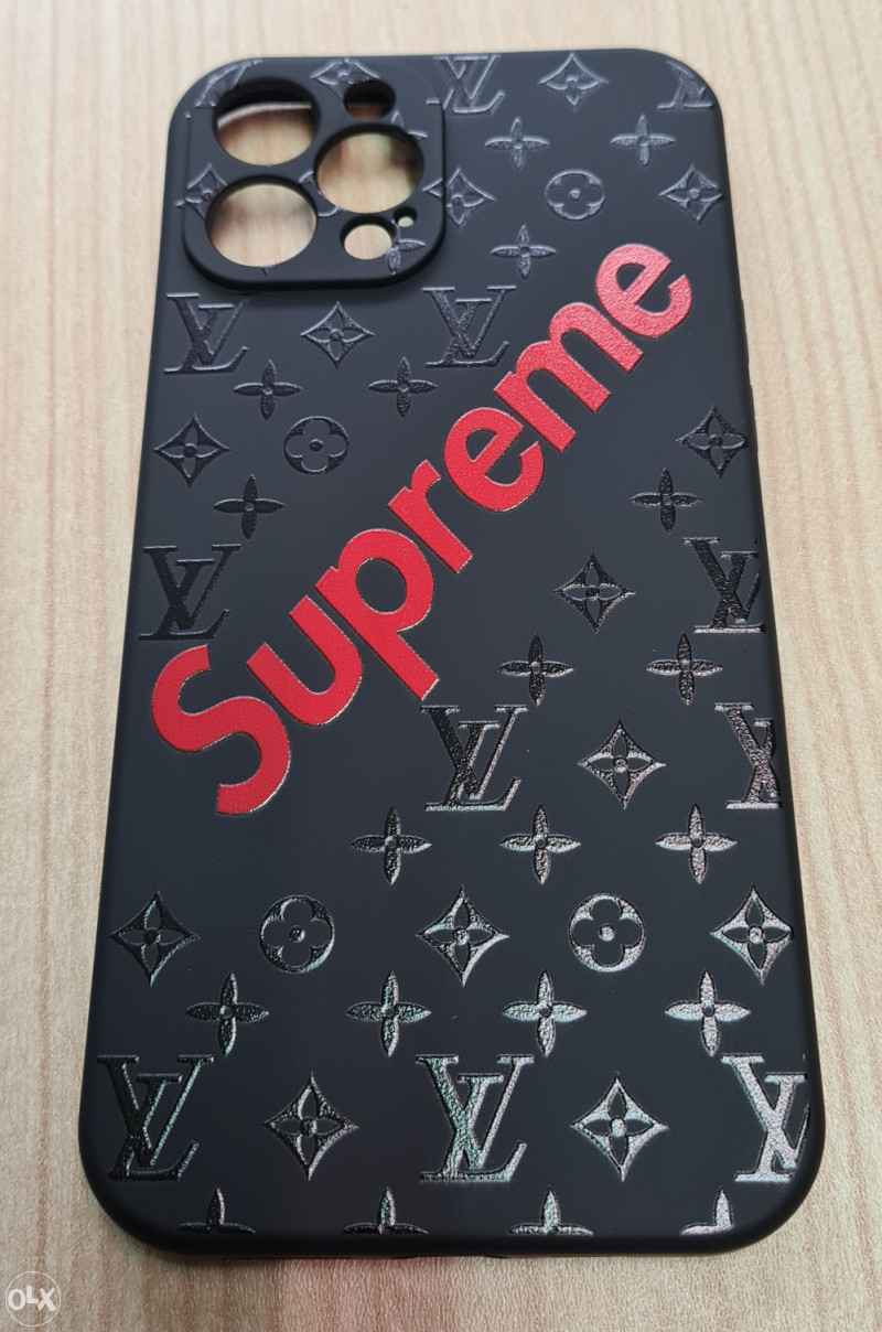 Supreme Iphone 12 Supreme Louis Vuitton Case Tempered Glass